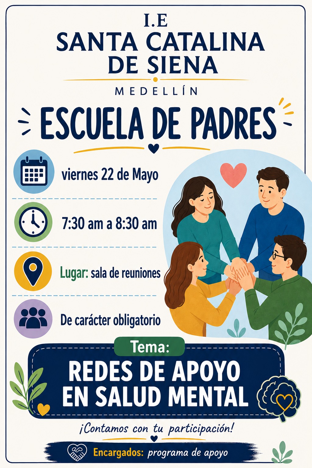 INVITACIÓN A ESCULA DE PADRES